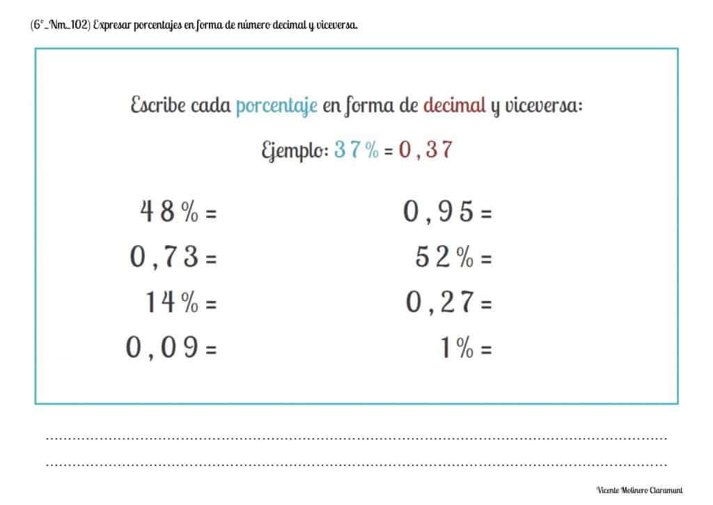 Porcentajes Sexto Educaci N Primaria A Os