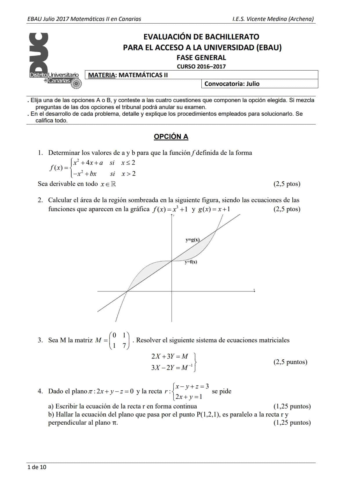 Ebau Matem Ticas Canarias Ex Menes Y Soluciones