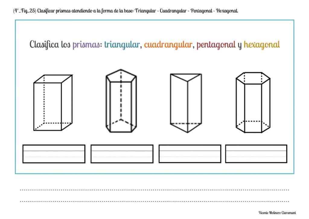 💙 Cuerpos GeomÉtricos 💙 Cuarto Educación Primaria 9 Años