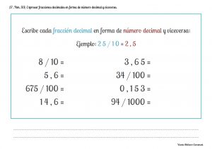 📚 Fracciones Decimales 📚 5º Educación Primaria