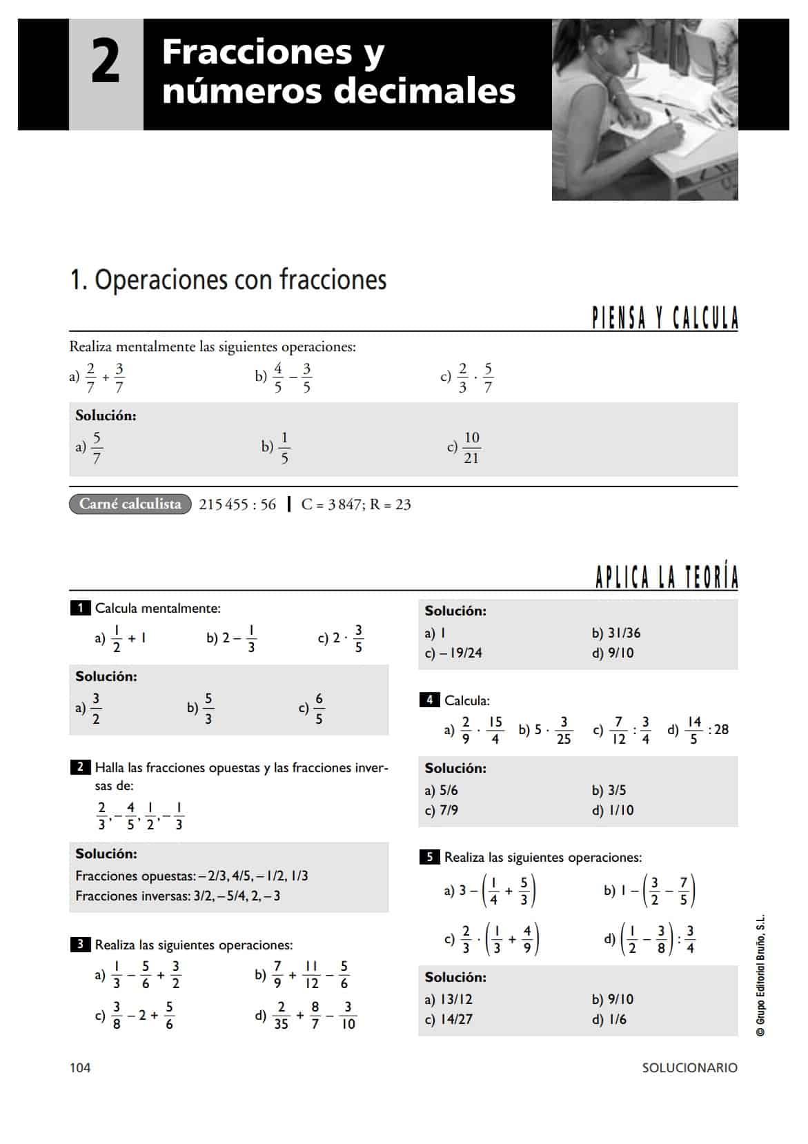 📚 2 ESO BRUÑO 📚 Libro Y Solucionario Matemáticas PDF