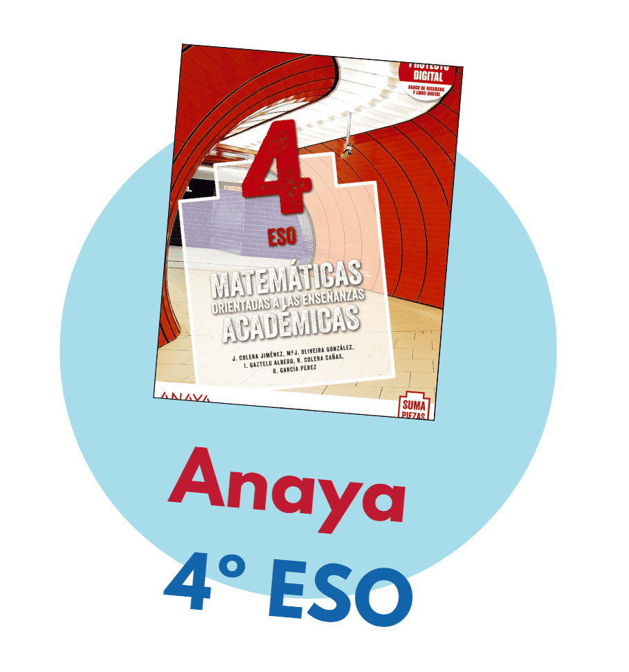 📖 4º ESO 📖 Matemáticas Académicas - Suma Piezas - Anaya